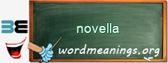 WordMeaning blackboard for novella